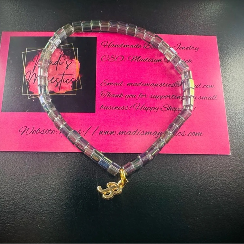 Majestic Clear Beaded Bracelet